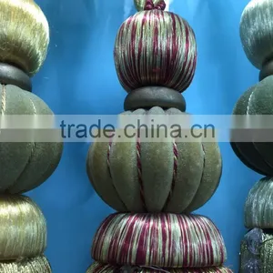 China Supplier Curtain Beaded Polyester Tassel thumbnail-2