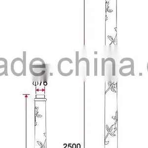 B003-1 Outdoor Square Light Decorative Aluminum Material Street Lamp Pole thumbnail-2