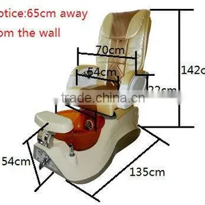 High Quality FRP Bowl Spa Pedicure Chair With Pipeless Jet thumbnail-2