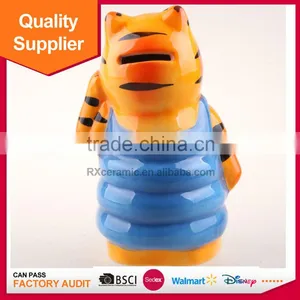 Newest Tiger Shape Fashional Style Piggy Bank Ceramic Coin Bank thumbnail-3
