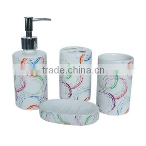 4pcs Ceramic Bathroom Accessories thumbnail-2