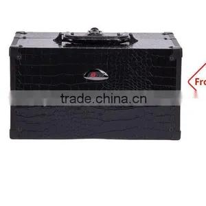Original Factory Supplier Rolling Station Crocodile Pattern Makeup Vanity Case thumbnail-2