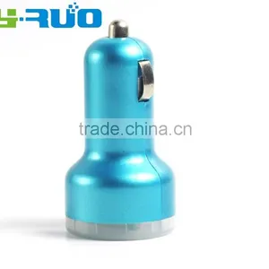 Cheapest China Mobile Phone 5v 2.1A Dual Usb Ports Mini Car Charger for Iphone 6s, Tablet pc thumbnail-6
