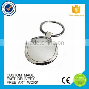 Custom Round Enamel Flower Metal Keychain thumbnail-3