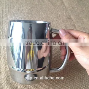 450ml 2014 Hot Selling Eco-friendly FDA LFGB Double Layer Stainless Steel Coffee Mug Cup Tumbler thumbnail-2
