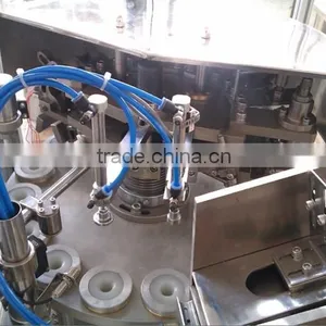 Semi Auto Filling Cutting Ultrasonic Sealing Machine for Plastic Cosmetic Tube With Data and Batch thumbnail-4