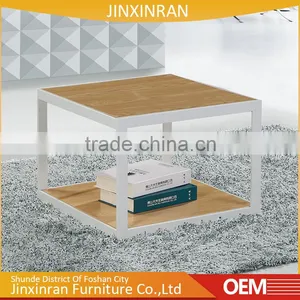 Foshan Cheap Furniture Chrome Metal Wooden Tea Table Design thumbnail-2
