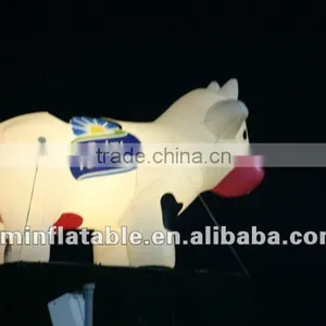 Giant Large Inflatable Milk Cow With Light in it thumbnail-1
