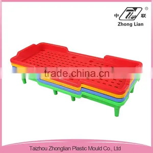 Nursery School Eco Friendly Children Cheap Plastic Stacking Bed thumbnail-6
