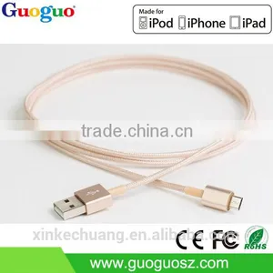 2016 New Fashinable Nylon Braided Cable Aluminum USB Charger Cable thumbnail-1