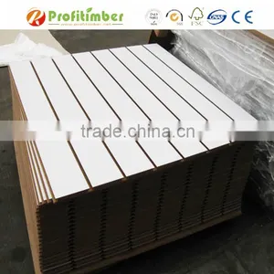 Glossy UV/PVC/Acrylic/Melamine MDF Slotted Board Panel for Slatwall Shelves thumbnail-5