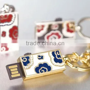 RORO Auspice Enamel Craft Gift USB Flash Disk USB Flash Drive thumbnail-1