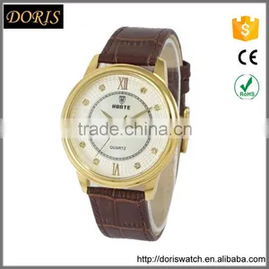 2016 New Product Quartz Mens Watches Real MOP Dial Genuine Leather Watches Hot Style Good Quality thumbnail-1