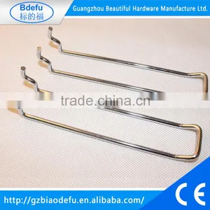 Chrome Plating Metal Pegboard Hook Double Prongs Euro Hooks thumbnail-1