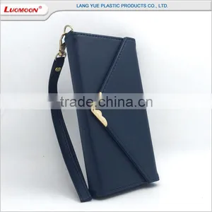 PU Leather Tpu Case With 2 Card Holders Strap Magnet Buckle for Samsung Galaxy s6 s7 s5 s4 s3 thumbnail-2