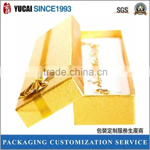 Golden Color Gift Paper Box for Jewelry Packing thumbnail-1