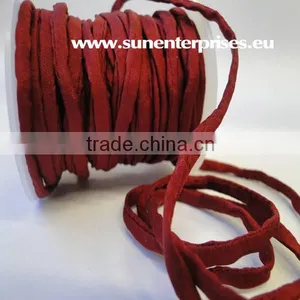 Silk Habotai Cords - Handyed Silk Cords -4680 - Deep Burgundy thumbnail-1