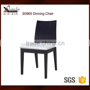 China Supplying Solid Wood Legs PU Seating Dining Chairs thumbnail-1