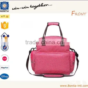 2016 New Baby Love Pink Quilted Diaper Backpack Mummy Baby Travel Mother Bags thumbnail-1