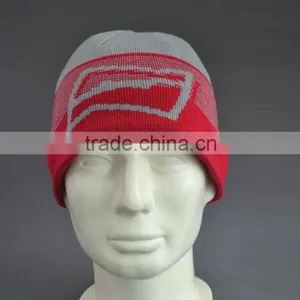 BSCI Audit Custom Winter Beanie Hat With Jacquard Logo thumbnail-3