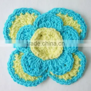 Baby Crochet Flower/hand Crochet Flower/hot Sell Crochet Flower for Baby Hats thumbnail-2