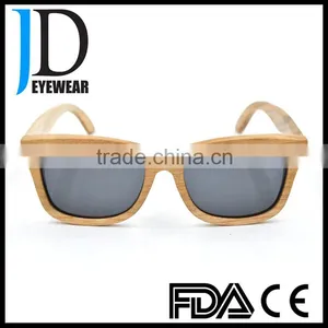 2016 Rectangle Women Mens Cool Natural Wood Rectangle Wooden Sunglasses thumbnail-1
