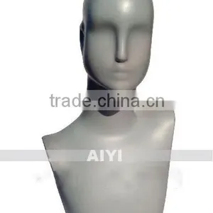 Beautiful Jewelry Holder Plastic Mannequin Pewter Torso thumbnail-1