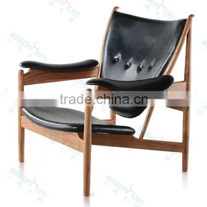 Hans Wegner Wooden Lounge Chair thumbnail-1