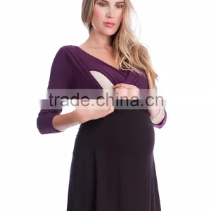 Feminine Fashion Maternity Prom Dresses High Waist Design thumbnail-2