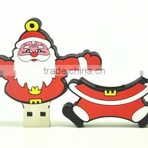 HOT Promotional Christmas Series PVC Usb Flash Drives for Gifts thumbnail-1