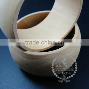 38mm Width 68mm Diameter Natural Log Wood Round Simple Bracelet Bangle DIY Painting Bracelet Supplies 1900114 thumbnail-3