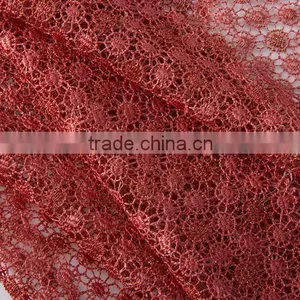 Professional Cotton Polyester Eyelet Embroidery Lace Fabric French Wedding Dress Lace African Net Lace Fabrics Chemical Lace thumbnail-2