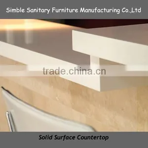 Super White Modified Acrylic Solid Surface Kitchen Work Top,counter Top thumbnail-1