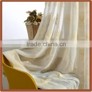 Embroidered Sheer Cotton Fabric for Curtain Cortinas for Home thumbnail-4