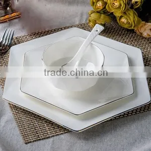 56pcs Bone China Dinner Set/dinnerware Sets/dinner Plate thumbnail-1