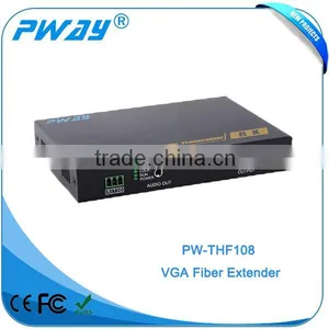Newest 10KM VGA Over Fiber Converter External Audio With Bi-directional RS232 Signal Transmission Support 1080P@60Hz Resolution thumbnail-2