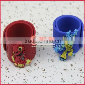 New Arrival Funny Cartoon Style Silicone Slap Wristband thumbnail-3