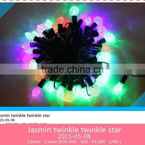 Chasing String Christmas Light With Various Bulb Shapes thumbnail-1
