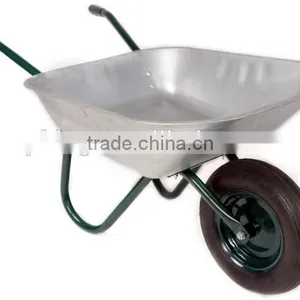 High Quality Wheelbarrow With Galvanized Tray for Construction WB6204 thumbnail-1
