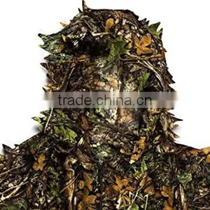 Woodland Camo Ghillie Suit 3D Camouflage Jungle Hunting Clothing Set thumbnail-5