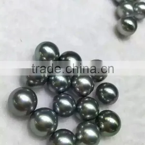 11-12mm Perfect Round Top Quality Tahiti Black Pearl thumbnail-1