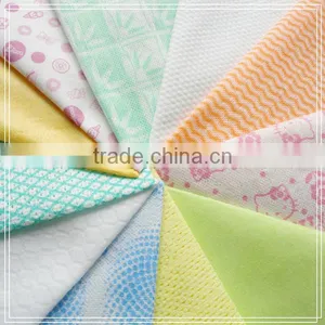 Printed Spunbond Spunlace Nonwoven Fabric Nwoven Fabric thumbnail-1