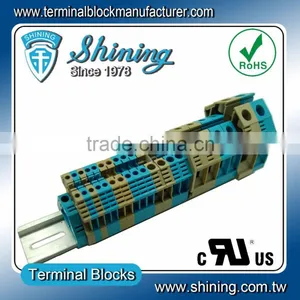 TF Series Euro Type Screw Clamp Feed Through Terminal Block thumbnail-1
