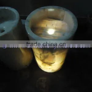 EXPORTER OF BACKLIT ONYX PEDESTALS SINKS thumbnail-5