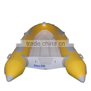 RILAXY Inshore & Lake Chinese Manufacturer Oriented Cheap Small Inflatable Center Steering Console Fishing Boat for Sale thumbnail-2