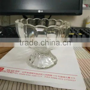 Crystal Embossed Glass Icecream Bowl Glass Icecream Cup thumbnail-1