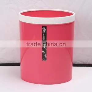 Plastic Double Color Big Semi-Round Trash Can Dustbin 12L thumbnail-4