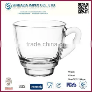 SGS Level KTZB59, Grade A Wholesale Bulk Small Lids Glass Coffee Mug thumbnail-1
