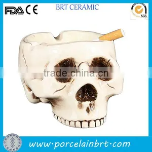 Hot Sale Ceramic Skull Ashtray thumbnail-1