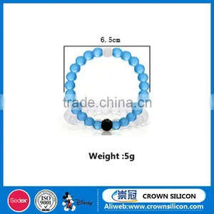 Transparent Silicone Rubber Ball Bracelet thumbnail-2